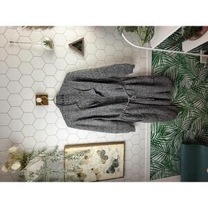 Coin 1804 Gray Knitted Duster Sweater Tied Waist Cardigan - Size - 0 (small)